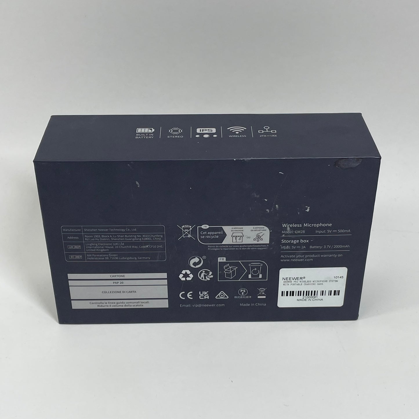 Neewer Pro CM28 548-572 MHz Wireless Lavalier Microphone System