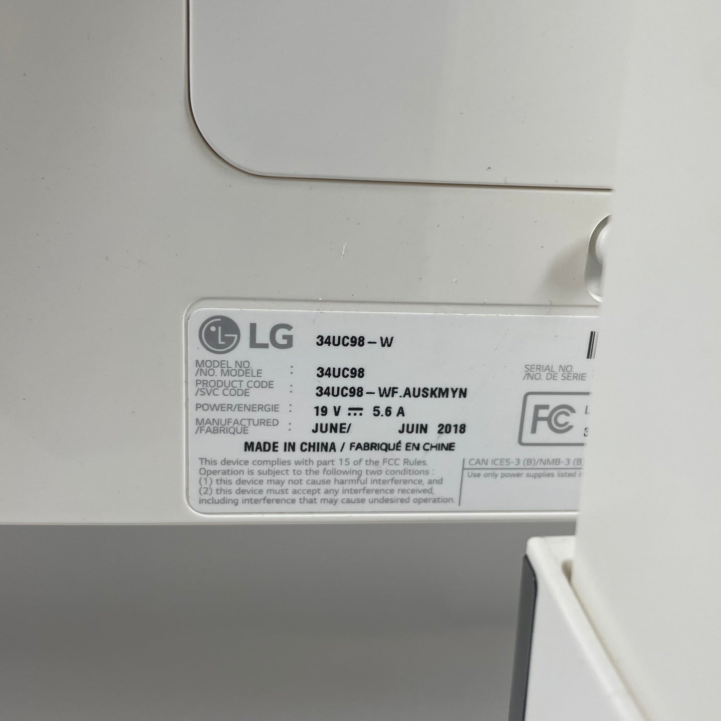 LG 34" 34UC98-W WQHD IPS 60Hz Curved Gaming Monitor