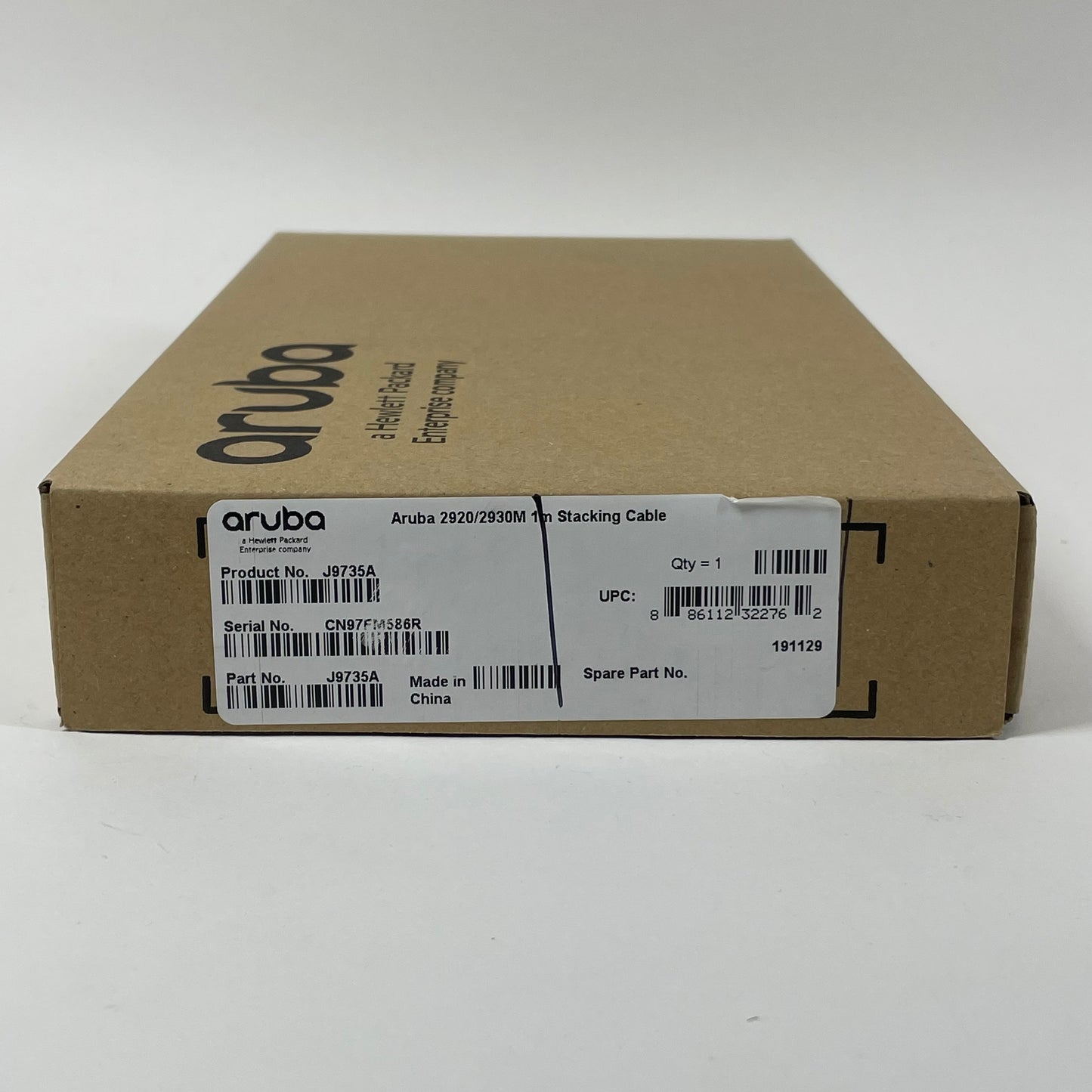 New HPE Aruba 2920/2930M 2-Port 1m Stacking Cable J9735A