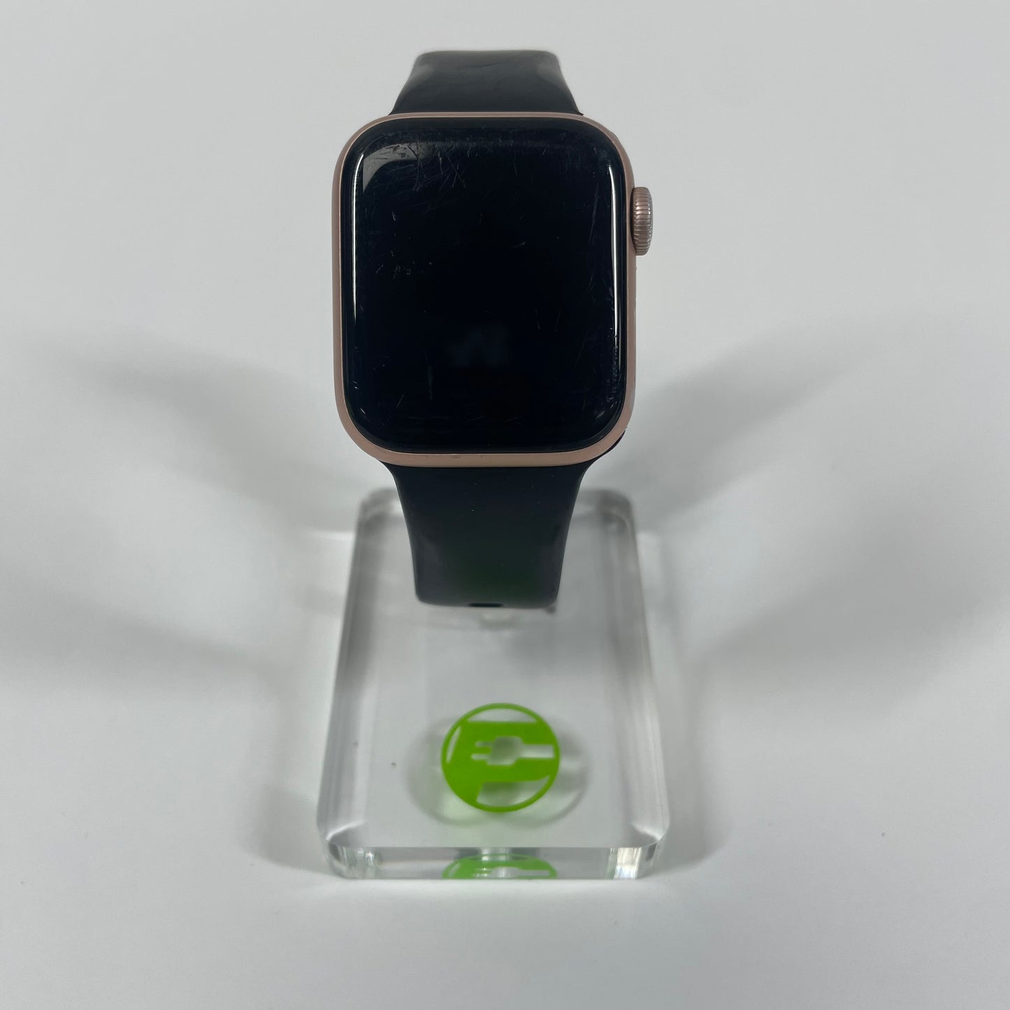 GPS Only Apple Watch Series 5 40MM Gold rose gold Black Sport Band MWWP2LL/A