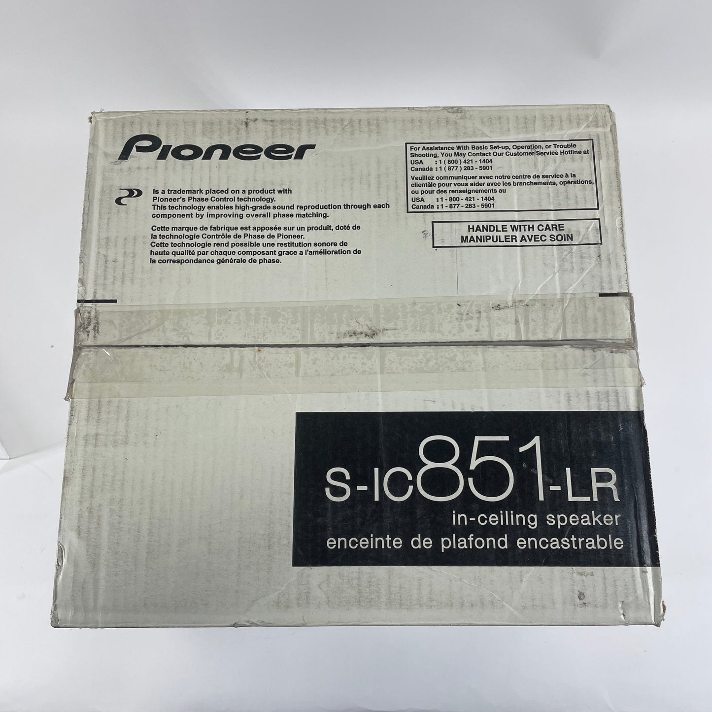 New Pioneer Bookshelf Speaker Black S-IC851-LR