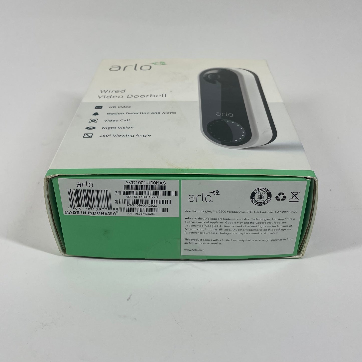 Arlo Wired Video Doorbell AVD-1001