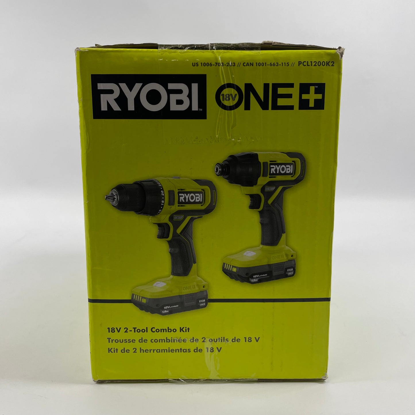 New Ryobi PCL1200K2 18V ONE+ 2-Tool Combo Kit