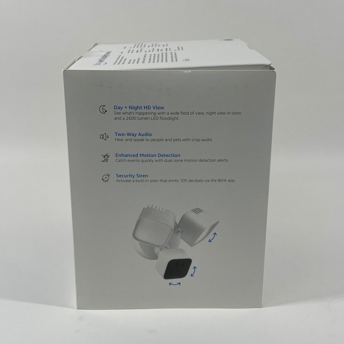 New Blink Wired Floodlight Camera LED Smart Security Camera, 2600 Lumens