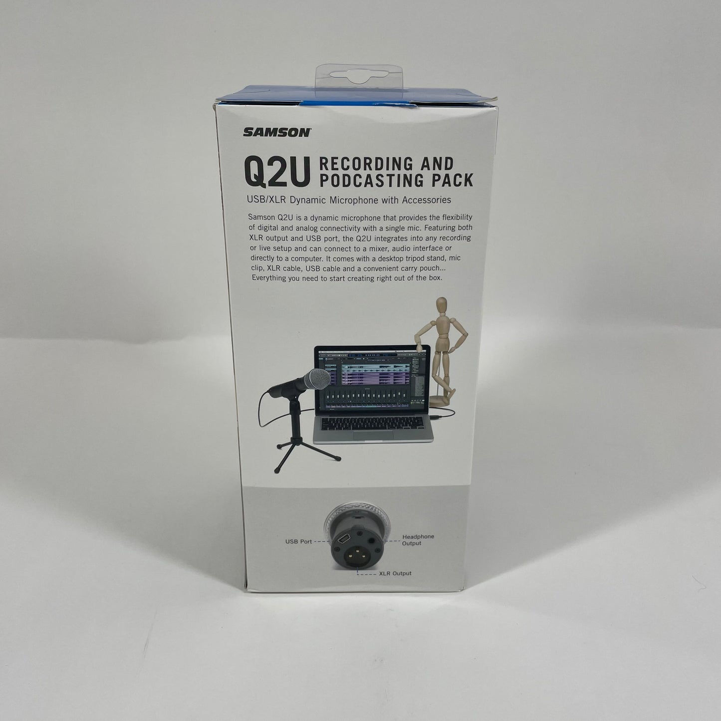 New Samson 2qu 50 Hz to 15 kHz Broadcast Dynamic Microphone SAQ2U