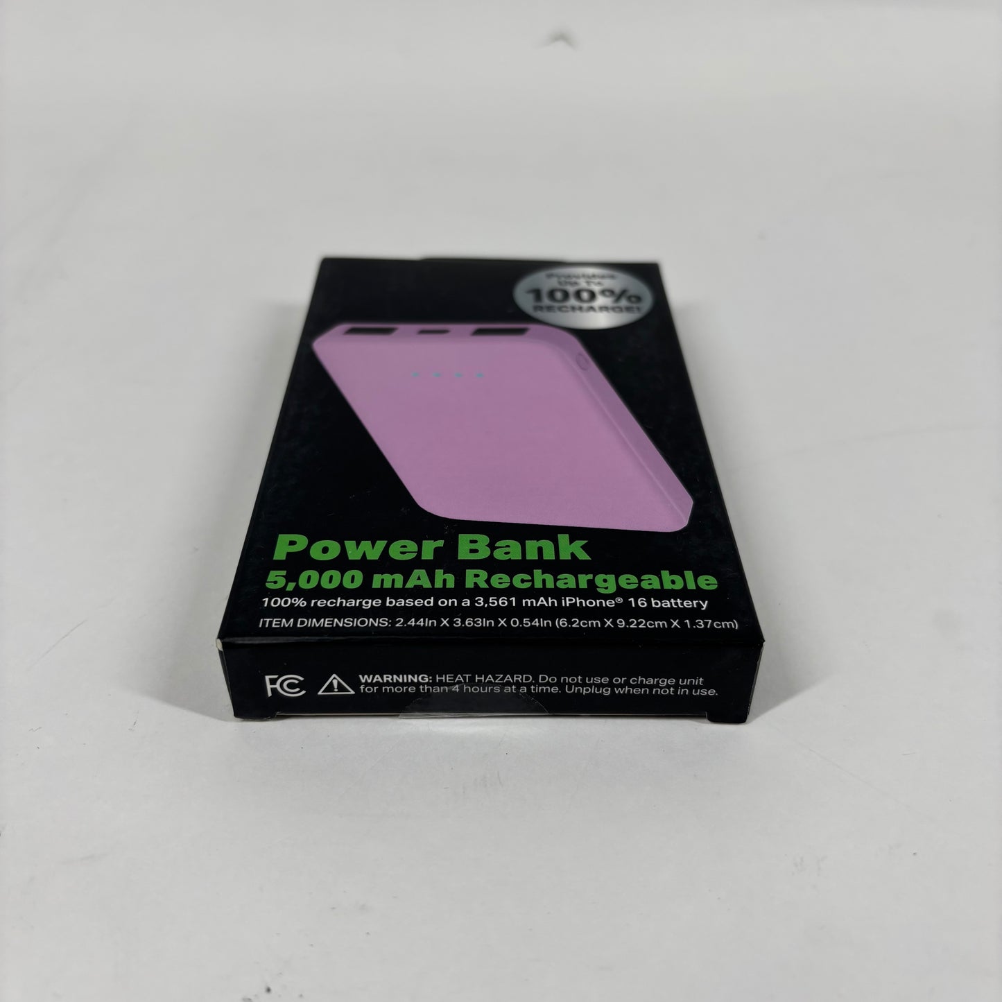 New Jem Accessories Power Bank 5000mah Rechargeable PBB8-2001-PNK 0625 M-288