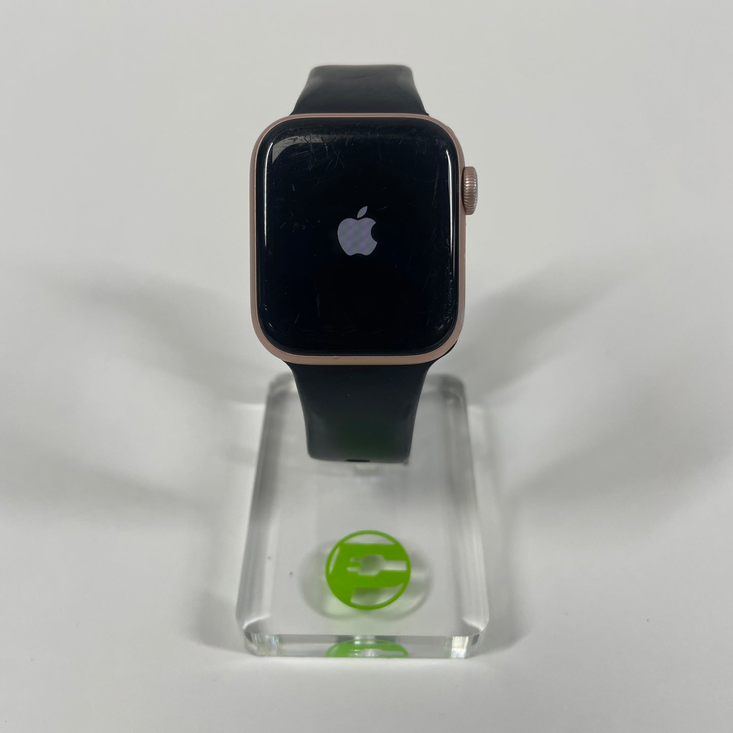 GPS Only Apple Watch Series 5 40MM Gold rose gold Black Sport Band MWWP2LL/A
