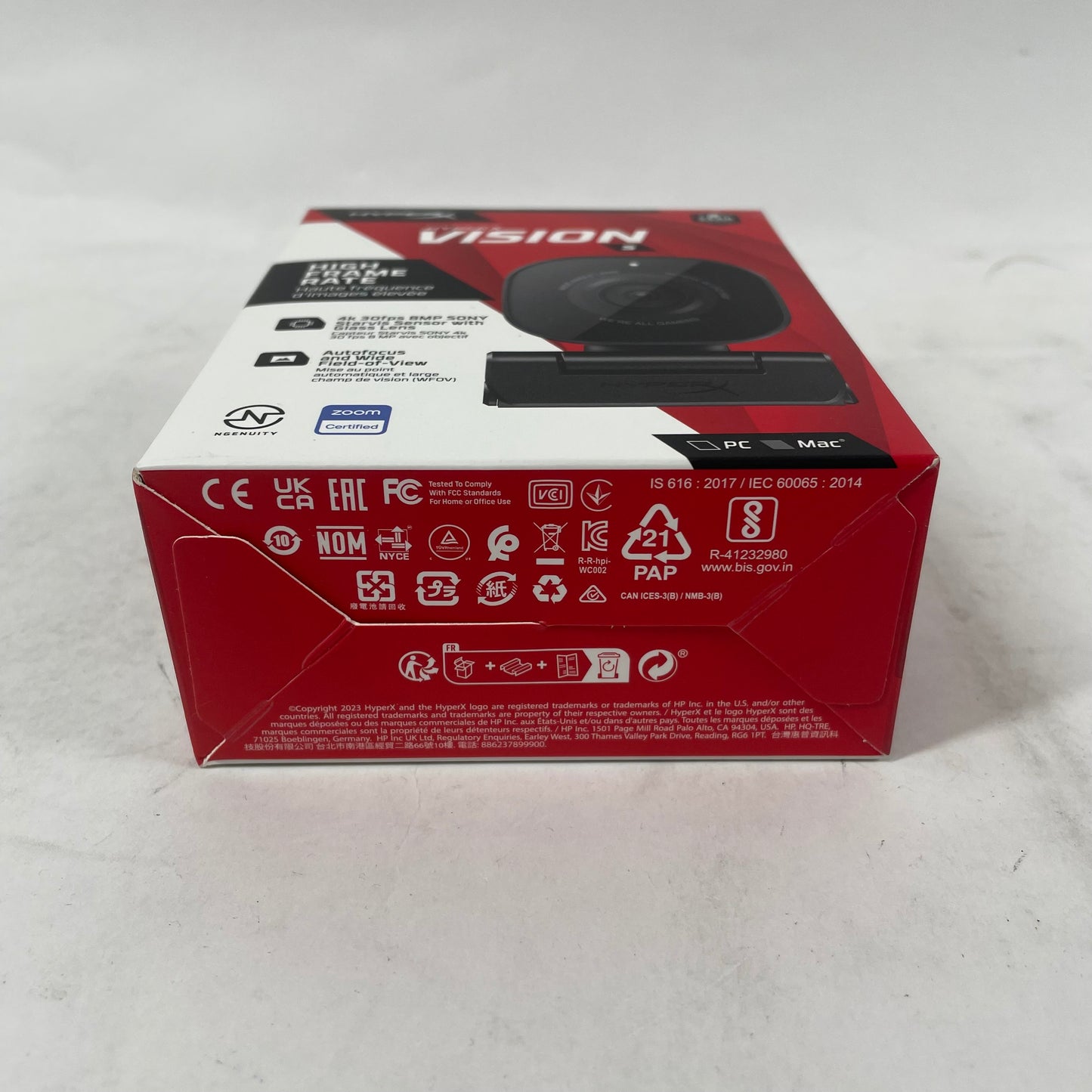 HyperX Vision S 20Hz to 20kHz WebCam 75X30AA