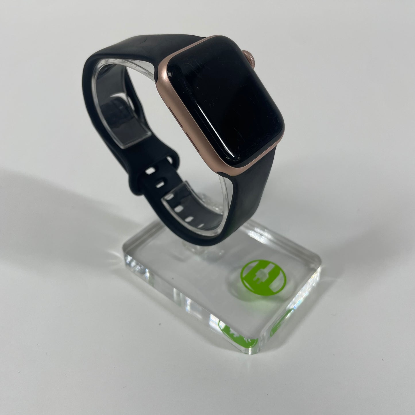GPS Only Apple Watch Series 5 40MM Gold rose gold Black Sport Band MWWP2LL/A