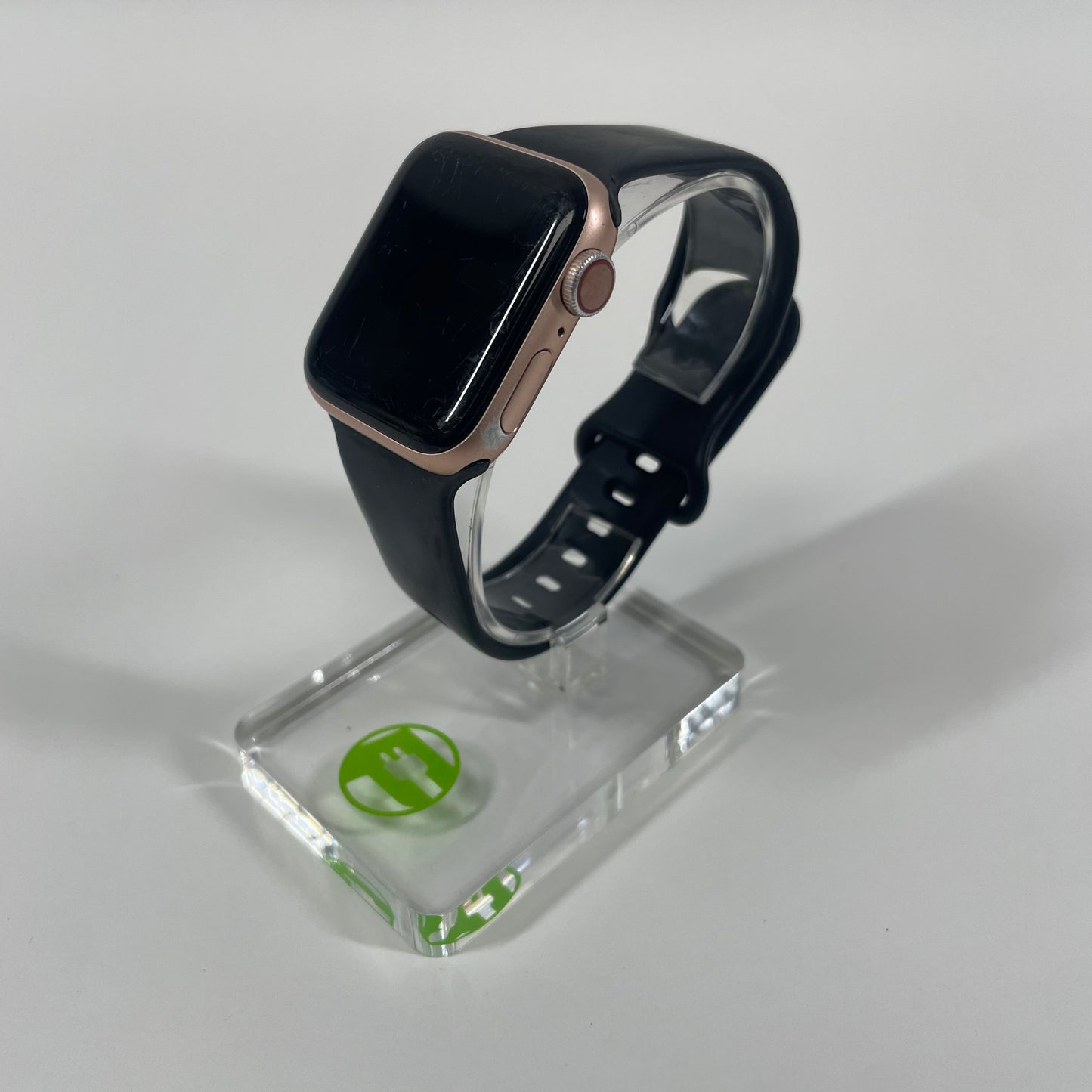 GPS Only Apple Watch Series 5 40MM Gold rose gold Black Sport Band MWWP2LL/A