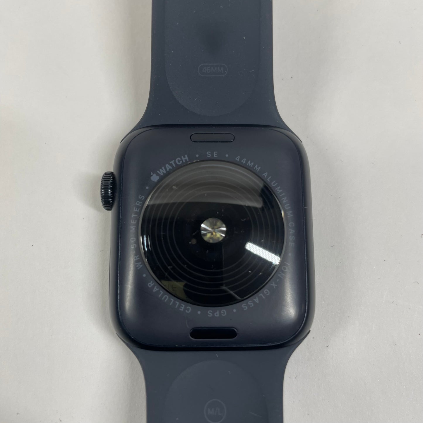 Unlocked Apple Watch SE 3 44MM Midnight Aluminum Blue Sports Band MEPJ4LW/A