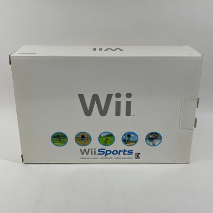 Nintendo Wii Console Gaming System RVL-001 White (includes Wii Sports)
