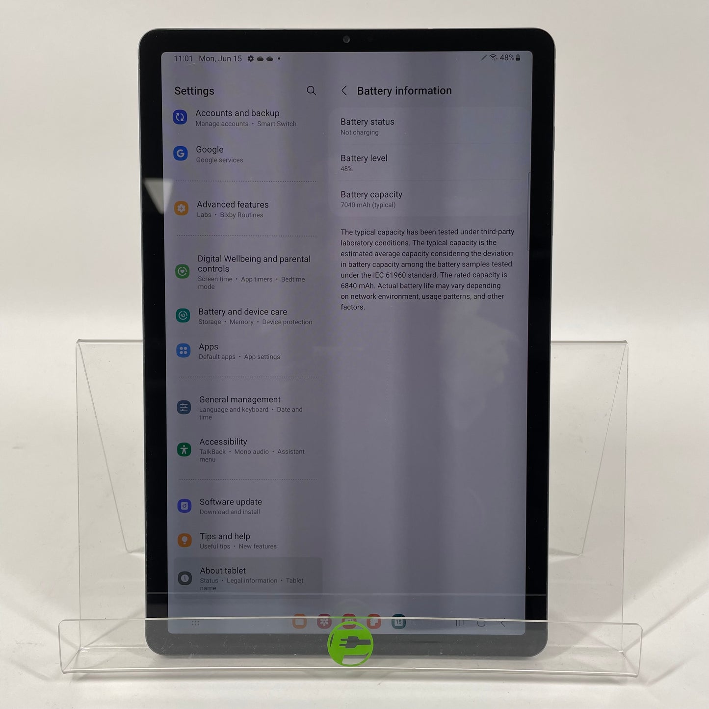 WiFi Only Samsung Galaxy Tab S6 10.5" 128GB Space Gray SM-T860