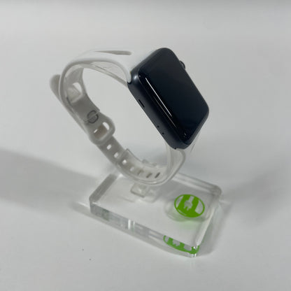 GPS Only Apple Watch Series 3 42MM Space gray Aluminum White Band MTF22LL/A