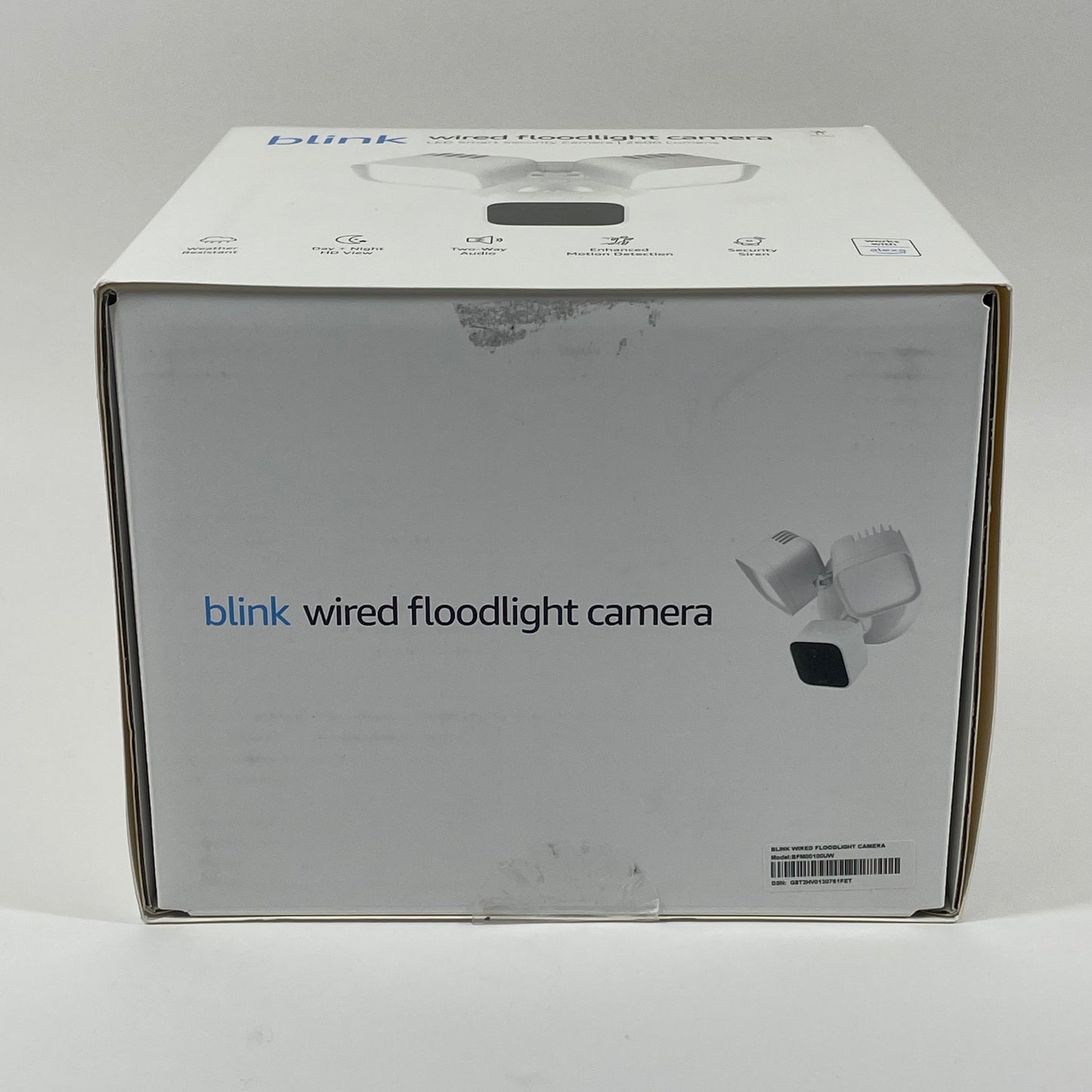 New Blink Wired Floodlight Camera LED Smart Security Camera, 2600 Lumens
