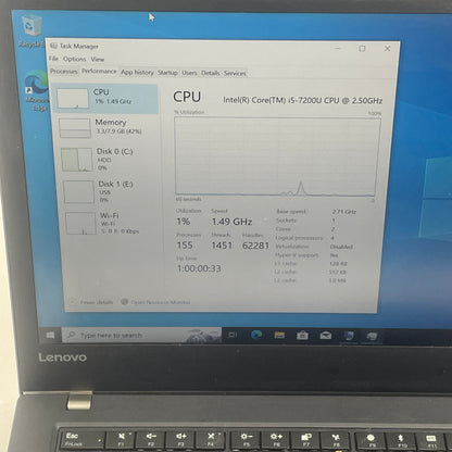 Lenovo ThinkPad T470p 20JM000CUS 14" i5-7200U 2.5GHz 8GB RAM 500GB HDD
