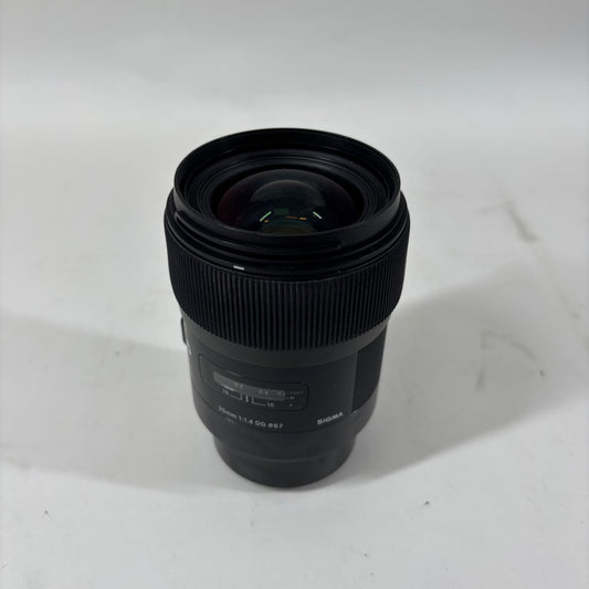 Sigma 35mm f/1.4 35mm f/1.4 DG For Canon EF Mount Fixed/Prime Lens