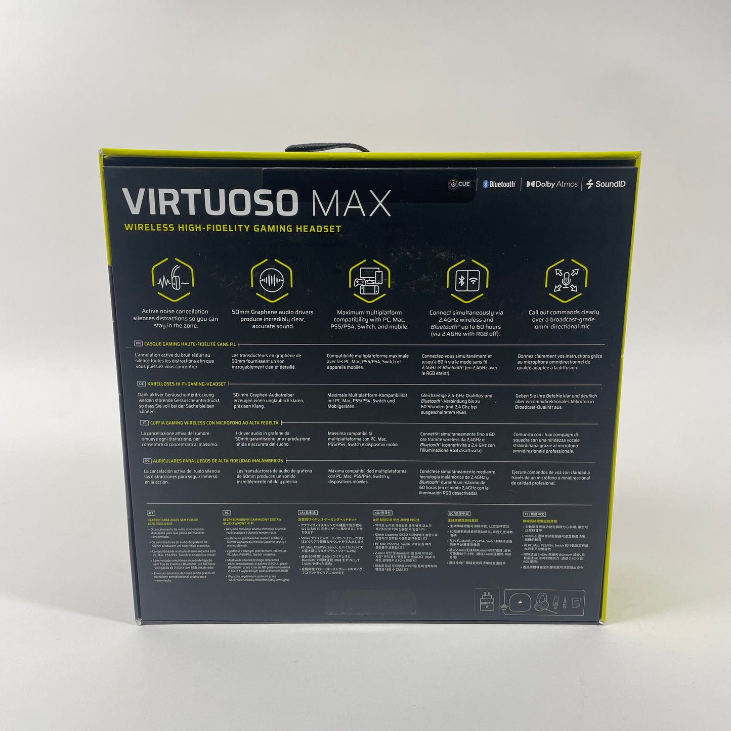 Corsair Virtuoso Max Premium, High-Fidelity Gaming Headset CA-9011372-WW