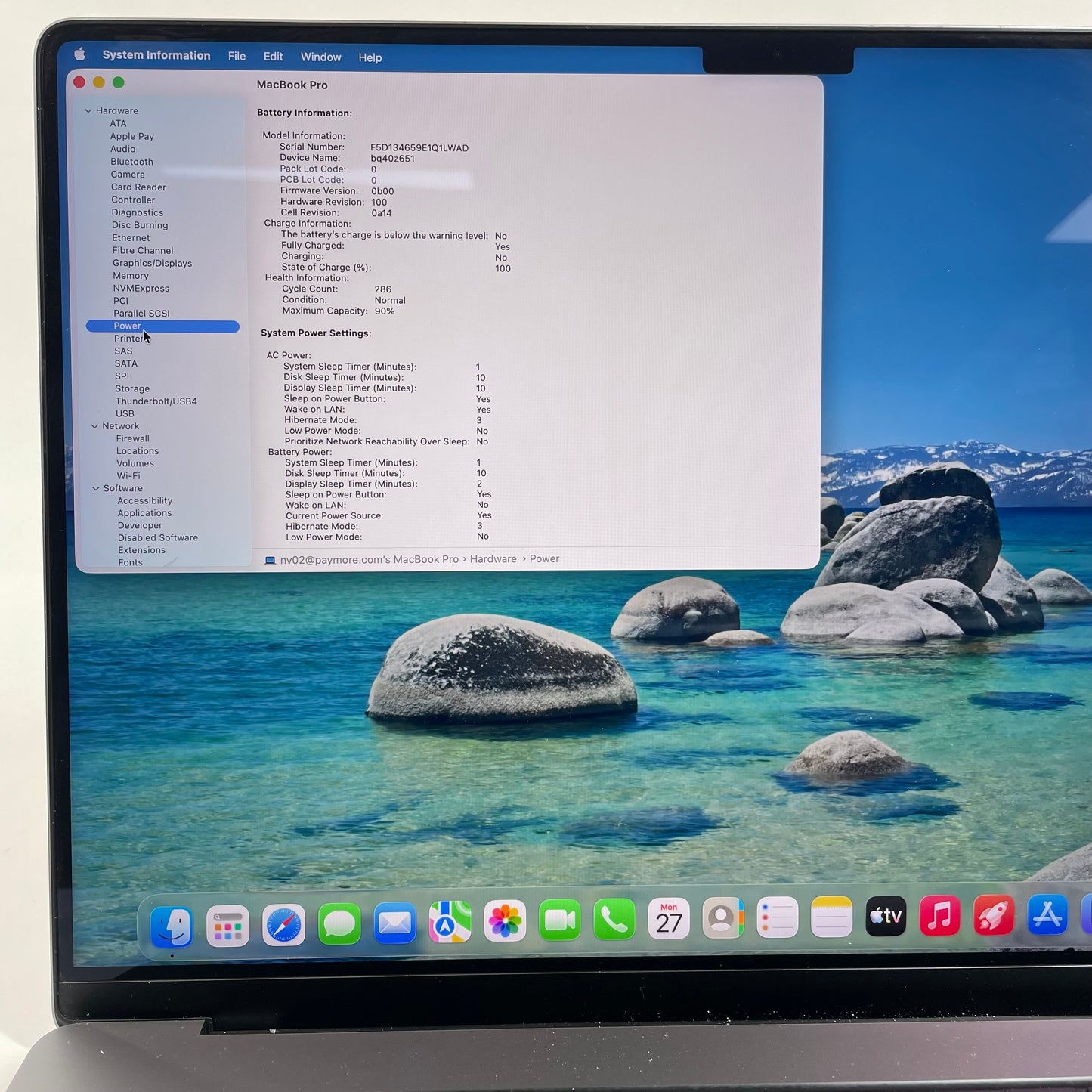 2021 Apple MacBook Pro 16" M1 Pro 16C GPU 3.2GHz 16GB RAM 1TB SSD A2485