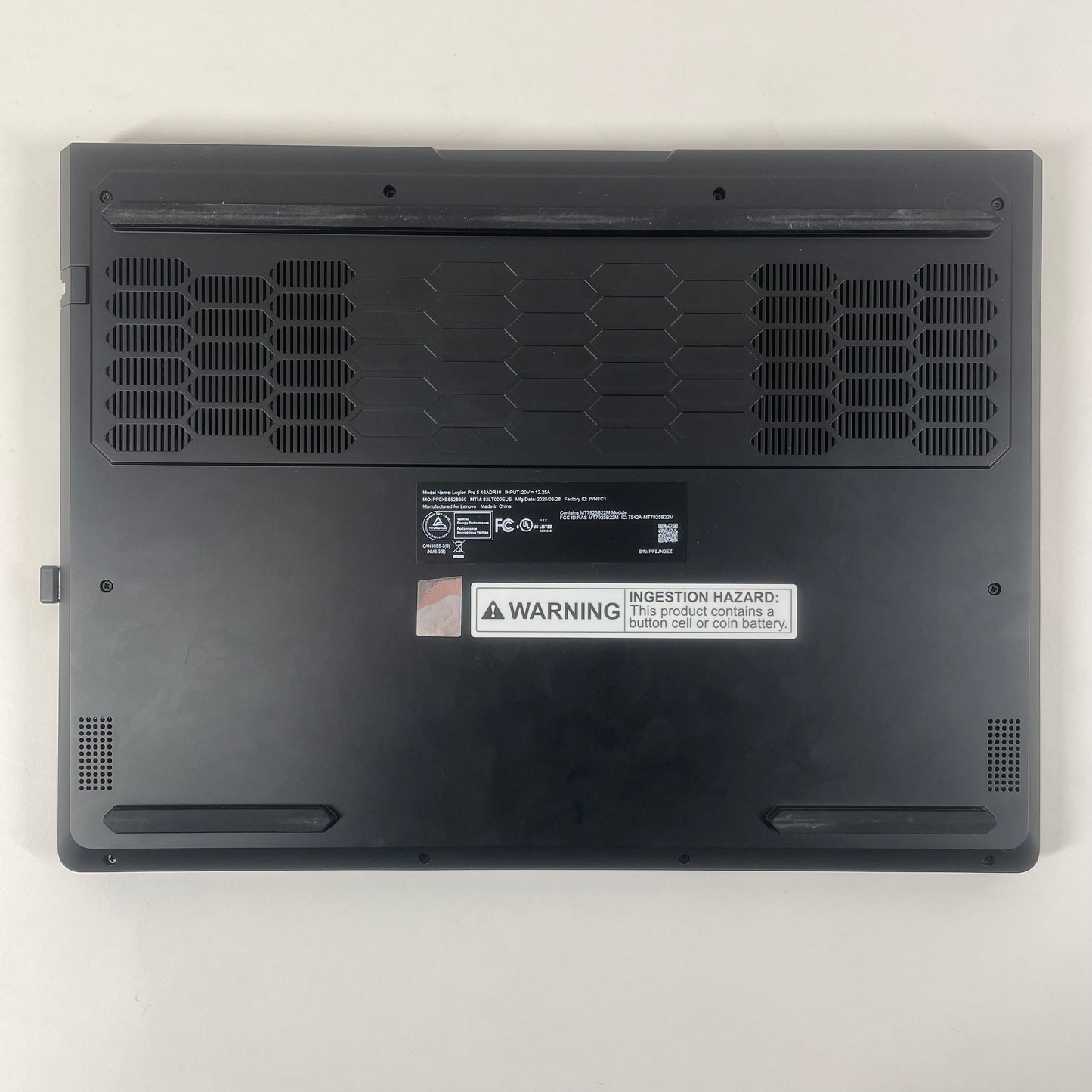 Lenovo Legion Pro 5 16" Ryzen 9 8945HX 2.5GHz 16GB RAM 1TB SSD GeForce RTX 5060