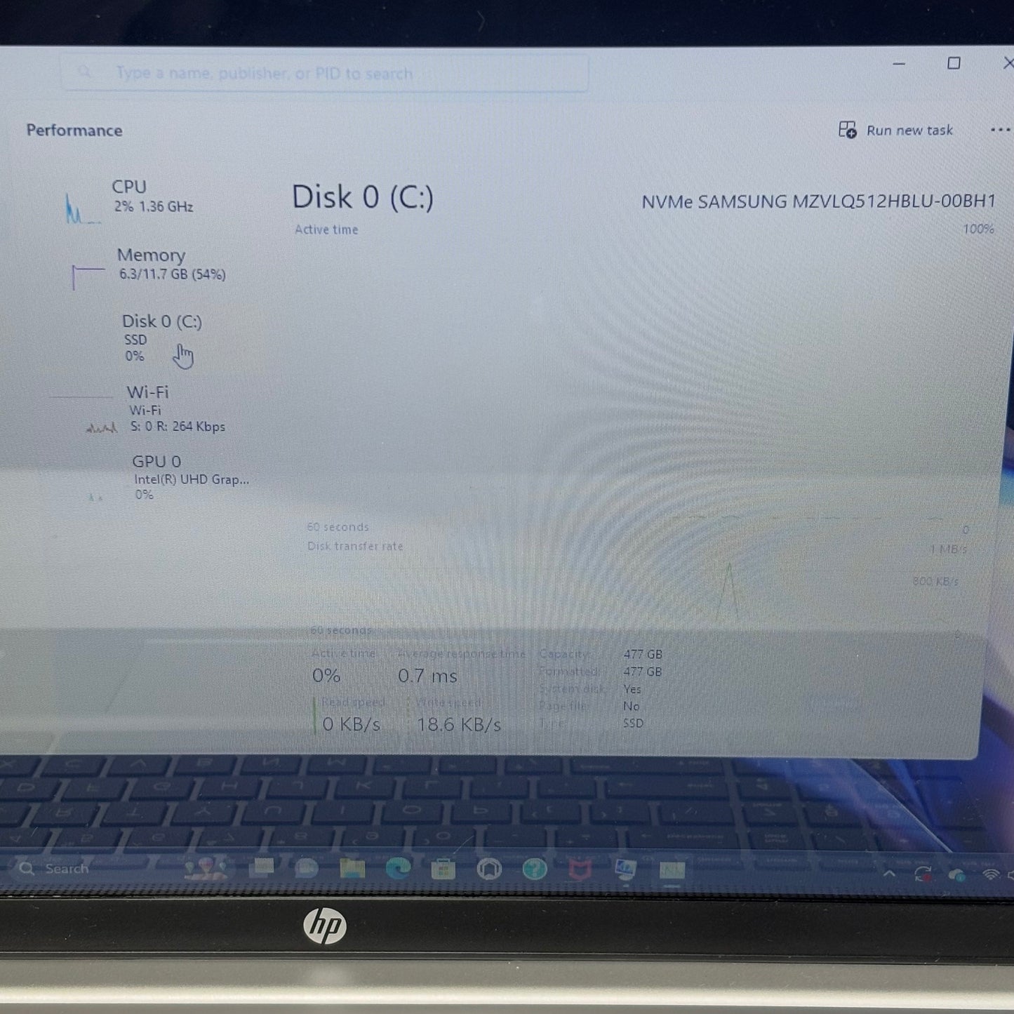 HP Laptop 17-CN0157NR 17.3" i3-1115G4 3.0GHz 12GB RAM 500GB SSD Intel UHD