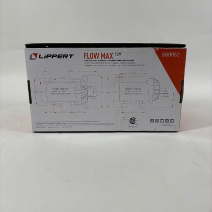 New Lippert Flow Max 12v 12V RV Water Pump 689052