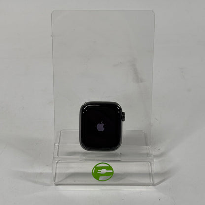 Apple Watch Series 7 41MM Graphite Stainless Steel Abyss Blue Sport Band