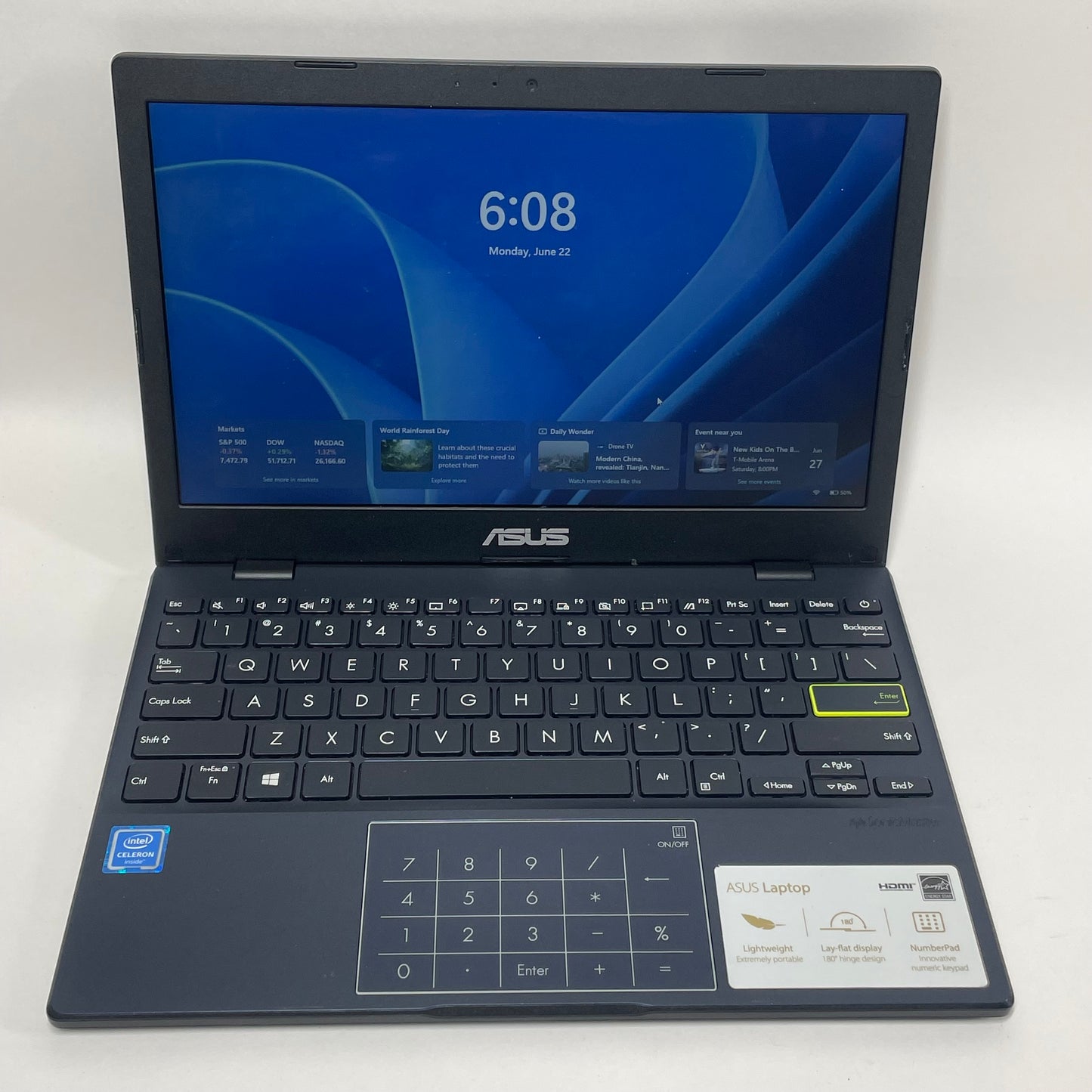 Asus Vivobook Go 12 L210M 11.6" Celeron N4020 1.1GHz 4GB RAM 128GB SSD