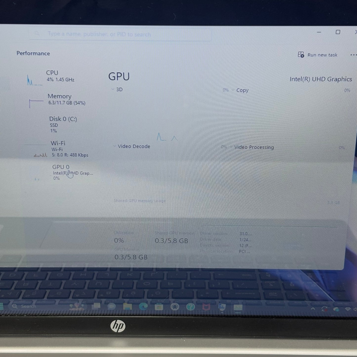 HP Laptop 17-CN0157NR 17.3" i3-1115G4 3.0GHz 12GB RAM 500GB SSD Intel UHD