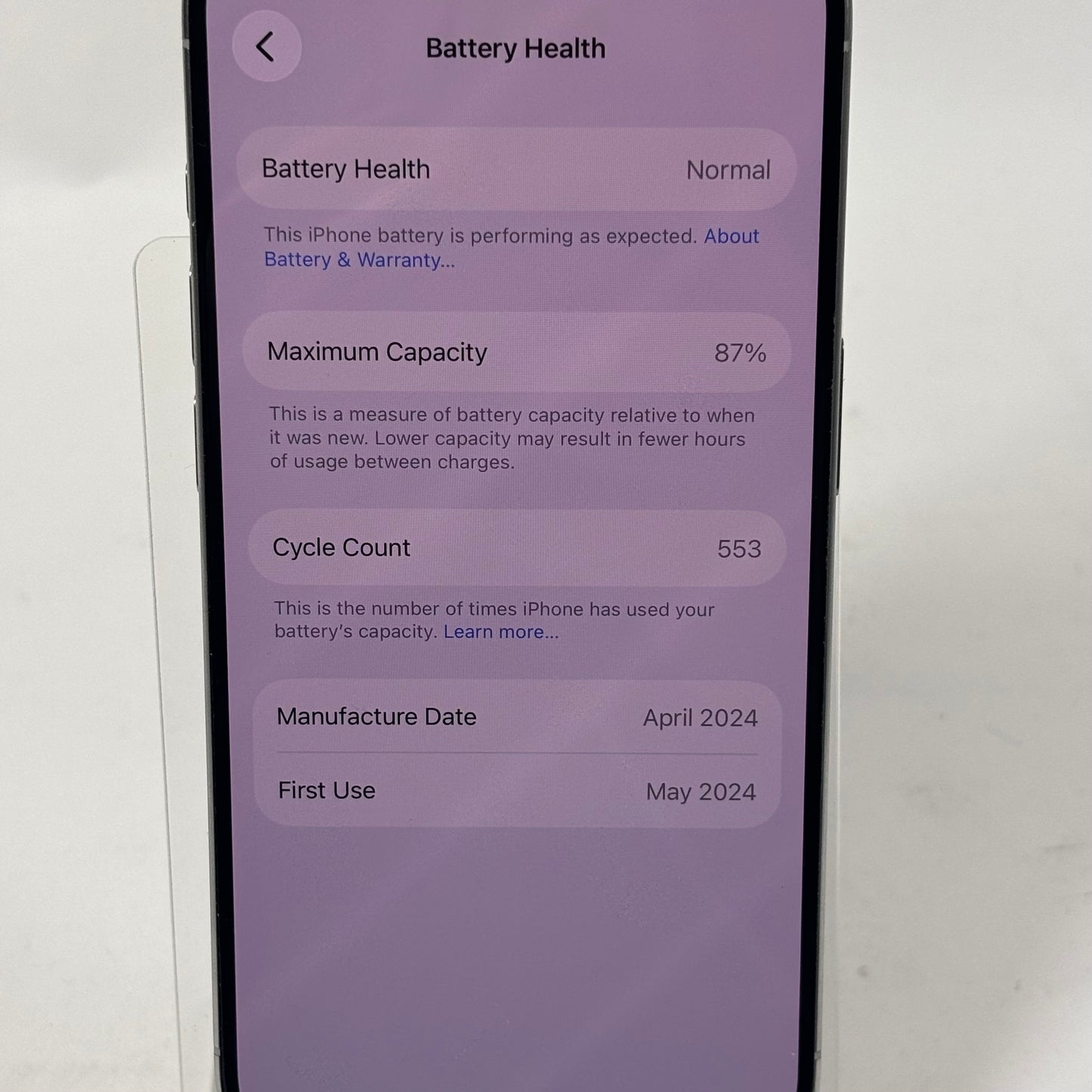 Factory Unlocked Apple iPhone 15 Pro 128GB White Titanium MTQN3LL/A