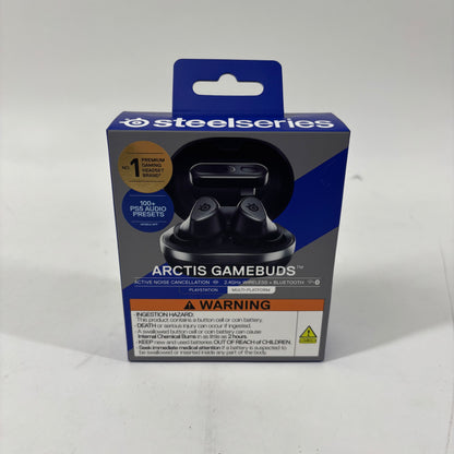 New Steelseries Arctis Gamebuds Wireless Active Noise Canceling Earbuds Black