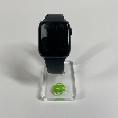 Unlocked Apple Watch SE 2nd Gen 44MM Mid. Aluminum Black Sport Band MNU03LL/A