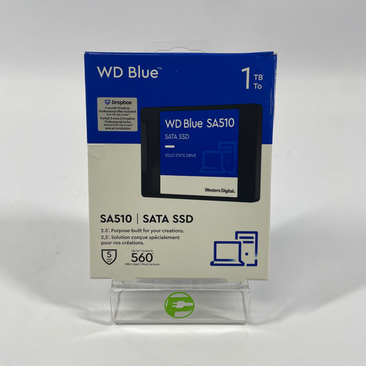 New Western Digital WD 2.5" Blue SA510 1TB M.2 SATA 6Gbps SSD 2YBSA1