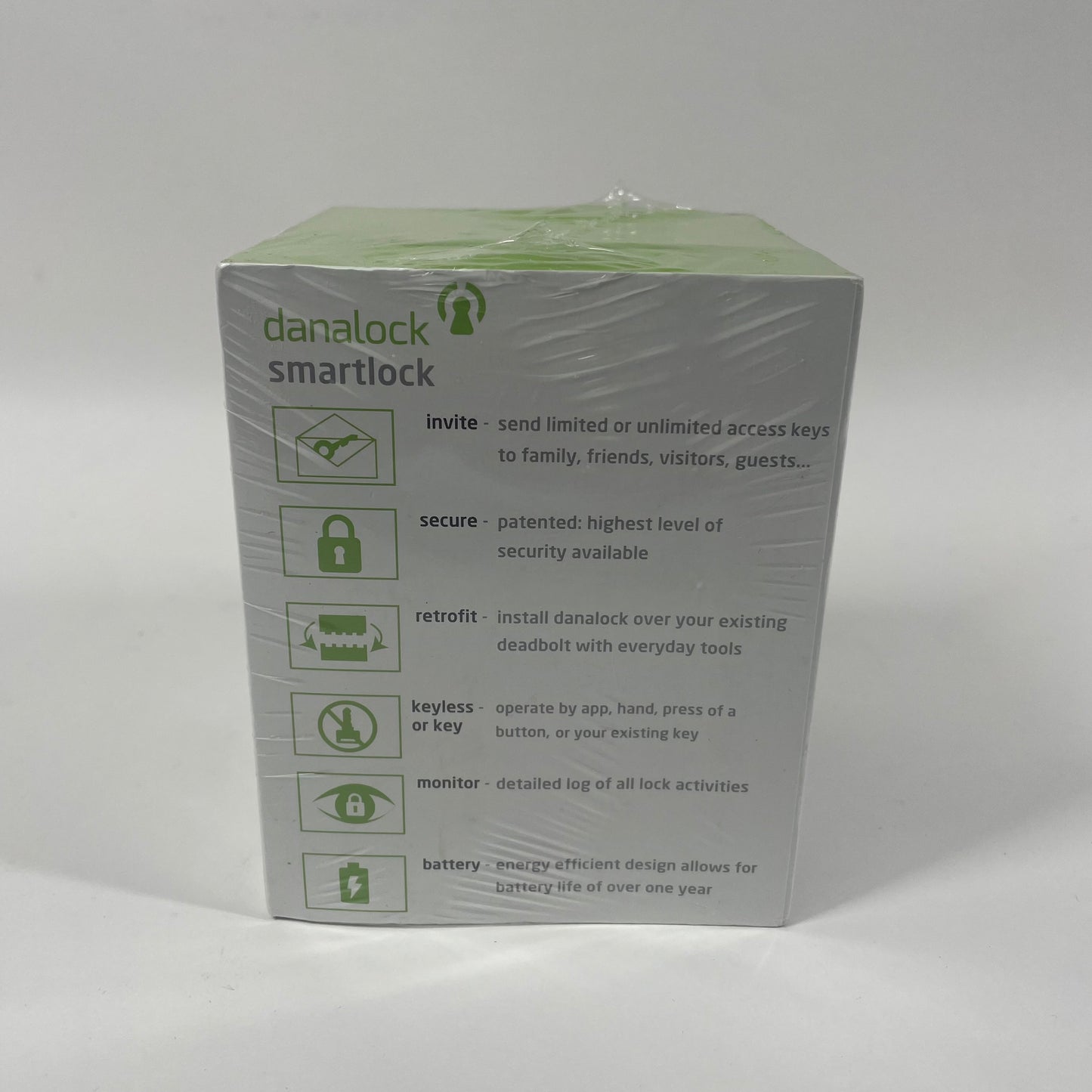 New Danalock Smartlock V3 Wireless, Motorized Retrofit Smart Lock  Black BT100BC