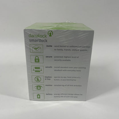 New Danalock Smartlock V3 Wireless, Motorized Retrofit Smart Lock  Black BT100BC