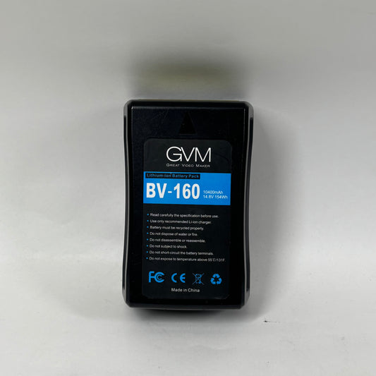 Great Video Maker BV-160 High-Capacity, Rechargeable Lithium-ion V-Mount Battery