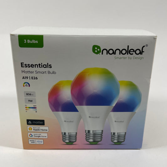 New Nanoleaf Smarter by Design Essentials Matter Smart Bulb NL67E100
