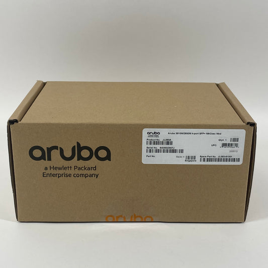 New HPE Aruba 3810M/2930M 4-Port SFP+ MACsec Module JL083A