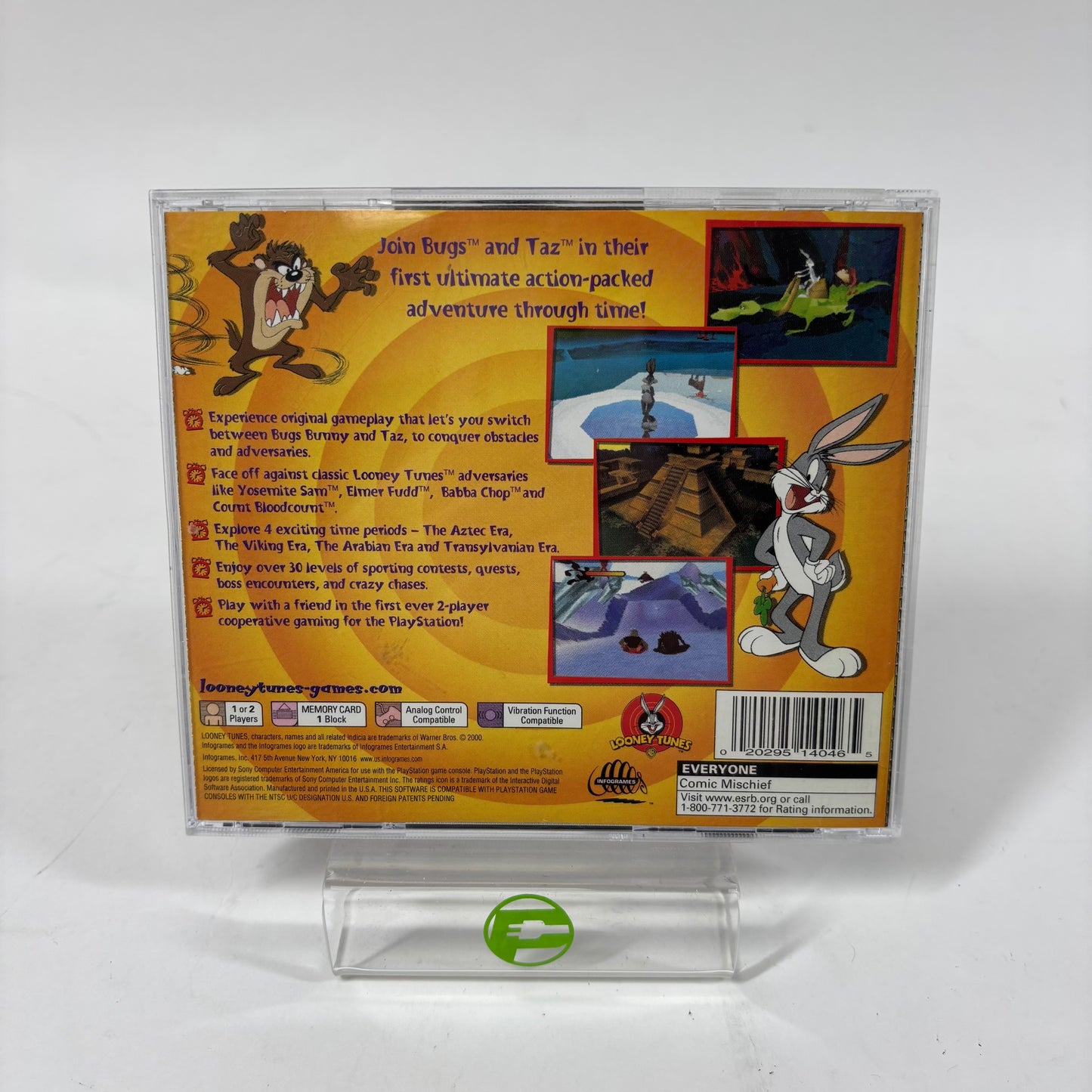 Bugs Bunny & Taz Time Busters (PlayStation 1 PS1, 2000)
