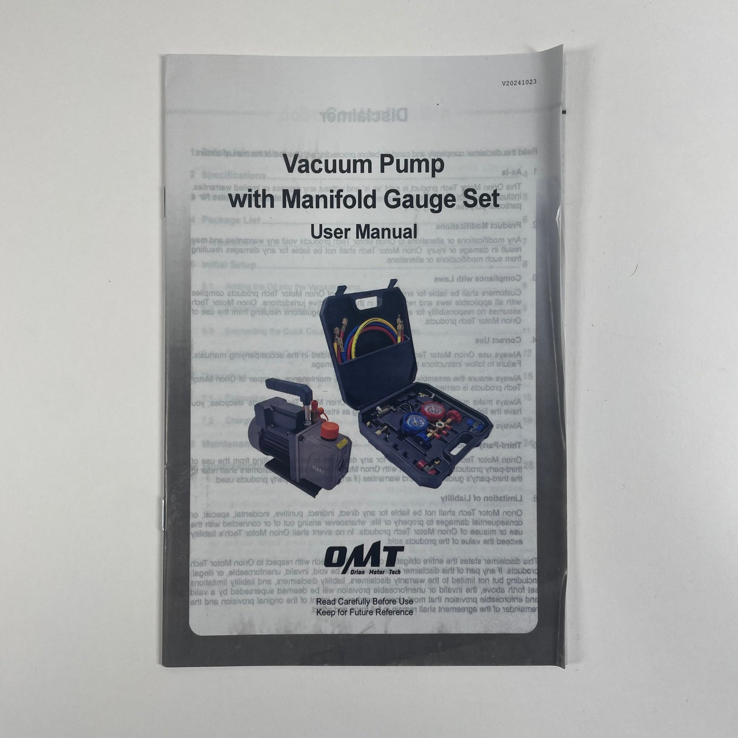 Orion Motor Tech Combo 3 Set Vacuum Pump with Manifold Gauge Set