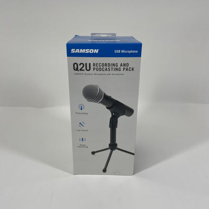 New Samson 2qu 50 Hz to 15 kHz Broadcast Dynamic Microphone SAQ2U