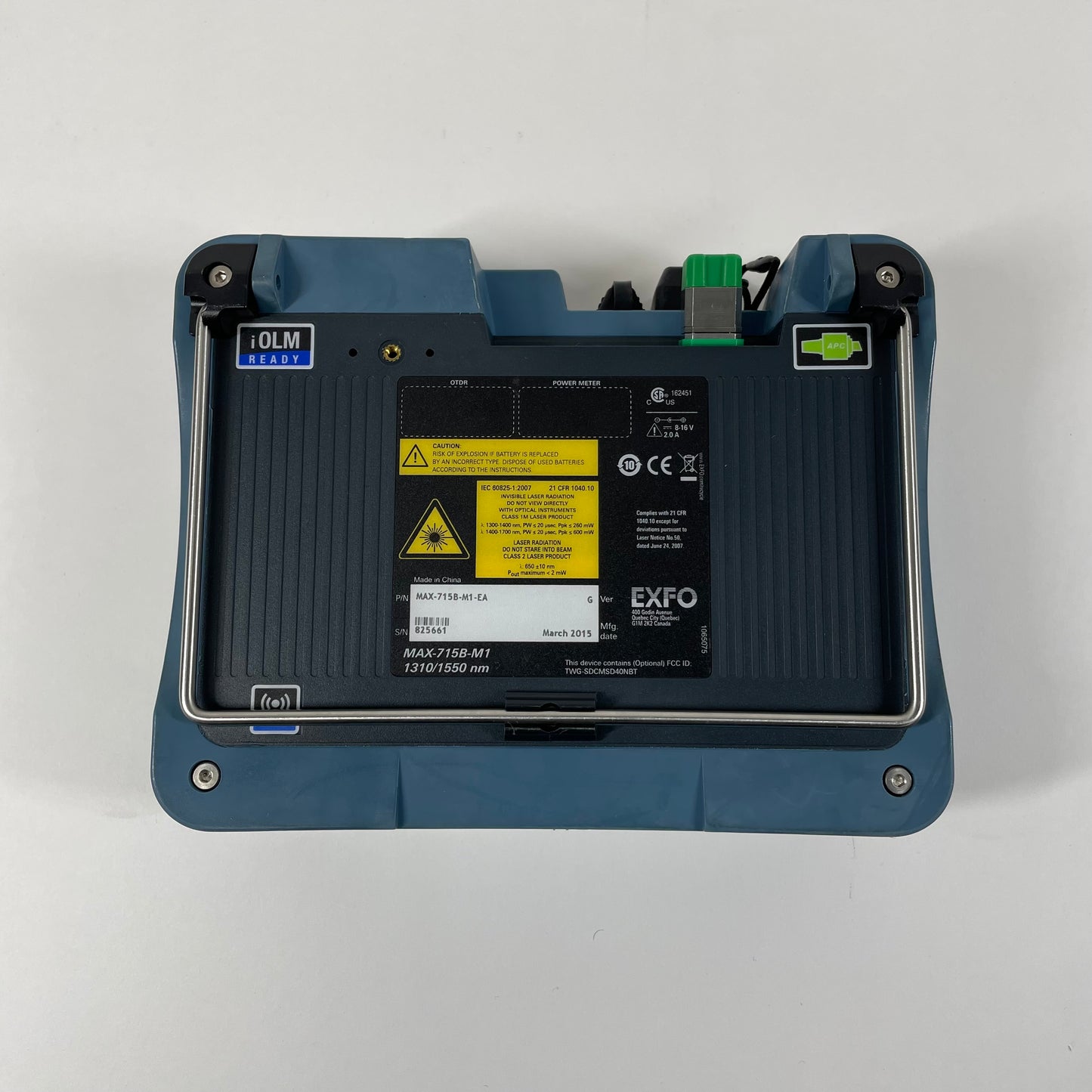 EXFO Maxtester Handheld, Singlemode Fiber Optic(OTDR) MAX-715B-SM2-M1-EA