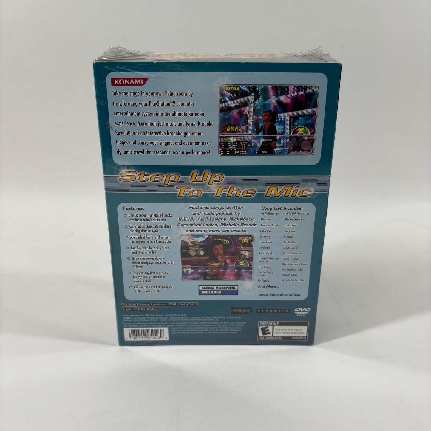 New Karaoke Revolution w/ Microphone (Sony PlayStation 2 PS2, 2003)