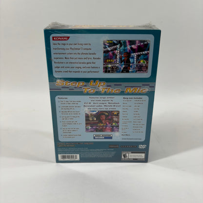 New Karaoke Revolution w/ Microphone (Sony PlayStation 2 PS2, 2003)