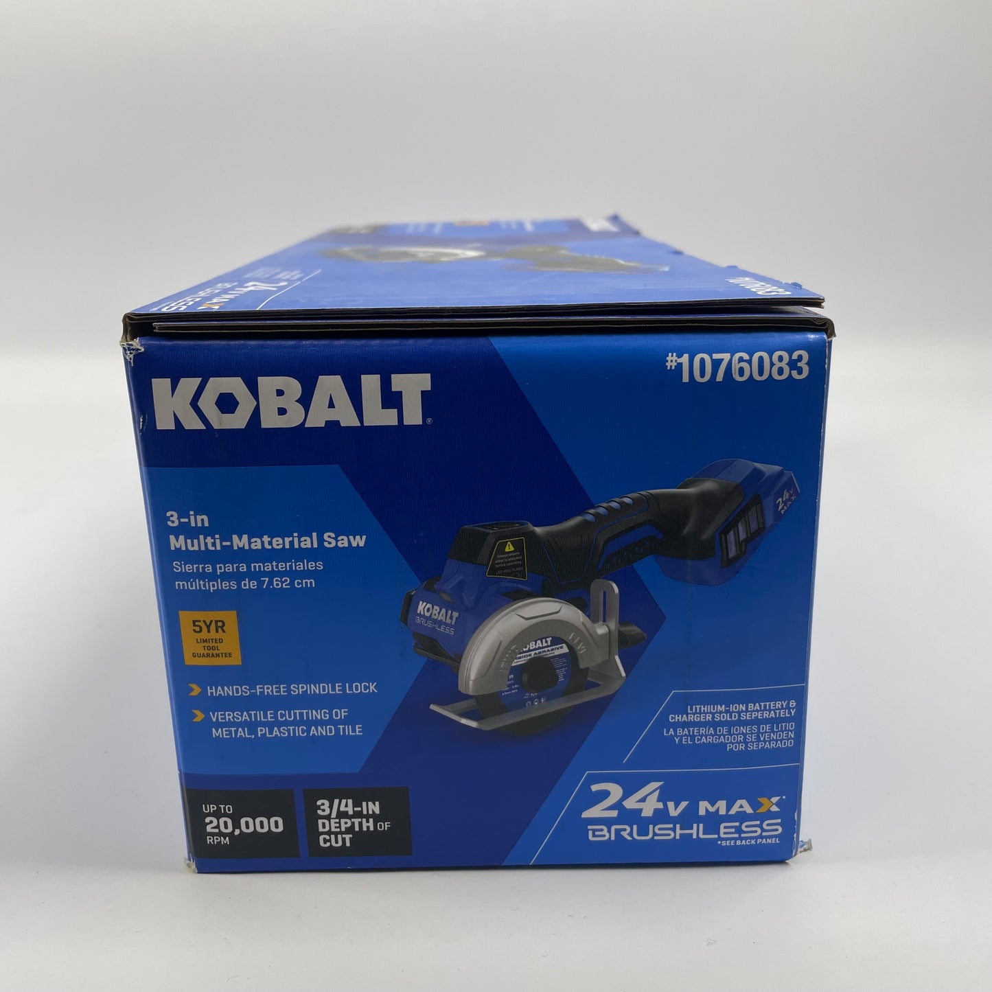 New Kobalt KMC 224B-03 24v MAX Brushless, Cordless 3-in Multi-Material Cutter