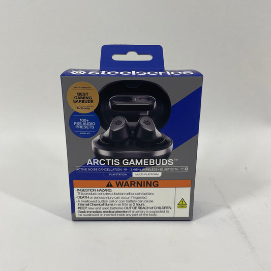 New Steelseries ARCTIS GAMEBUDS Active Noise Cancellation Earbuds Black HS35R