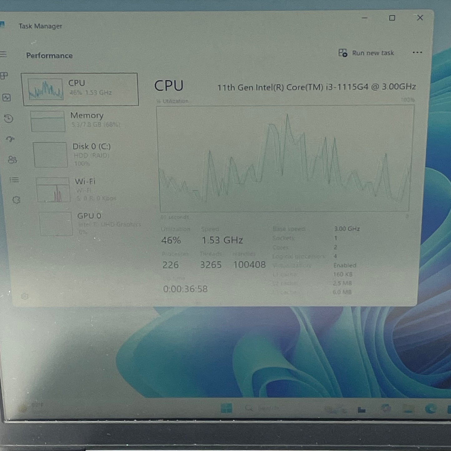 Lenovo IdeaPad 3 15ITL6 15.6" i3-1115G4 3.0GHz 8GB RAM 1TB HDD
