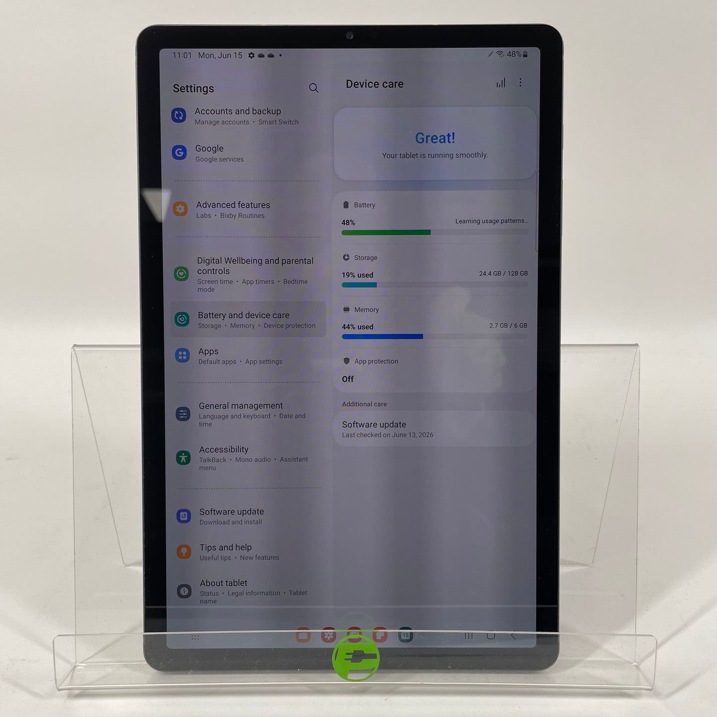 WiFi Only Samsung Galaxy Tab S6 10.5" 128GB Space Gray SM-T860