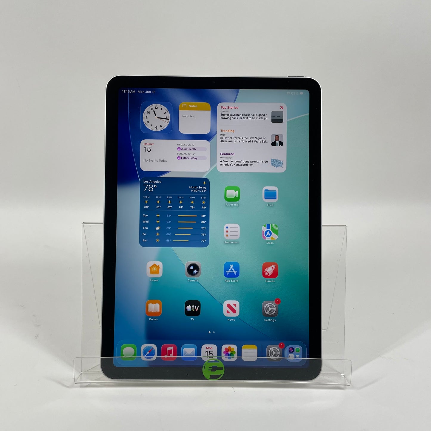 WiFi Only Apple iPad Air 4th Gen 64GB Silver MYFN2LL/A