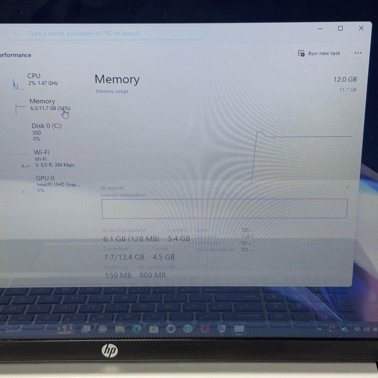 HP Laptop 17-CN0157NR 17.3" i3-1115G4 3.0GHz 12GB RAM 500GB SSD Intel UHD